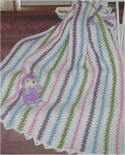 CrochetKim Free Crochet Pattern | Popcorn Pastels Throw @crochetkim