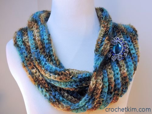CrochetKim Free Crochet Pattern | Sea Bling Cowl @crochetkim